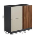 Dulap multifunctional, Hanah Home, Tuval 069, Antracit / Nuc