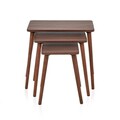Set masute 3 piese, Hanah Home, Tuval 060, Maro