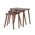 Set masute 3 piese, Hanah Home, Tuval 060, Maro