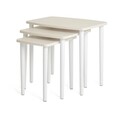 Set masute 3 piese, Hanah Home, Tuval 061, Crem