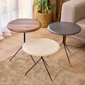 Set masute 3 piese, Hanah Home, Tuval 071, Maro / Antracit / Crem