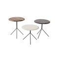 Set masute 3 piese, Hanah Home, Tuval 071, Maro / Antracit / Crem