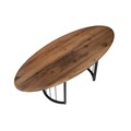 Masuta de cafea, Tuvalle, Tuval 070, 118x42x48 cm, MDF , Maro / Negru