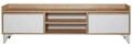 Comoda TV, Tuvalle, Tuval 045, 160x47x34 cm, PAL, Stejar / Alb