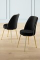 Set scaune 4 piese, Charlotte, Pefa, Metal, Negru