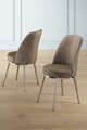 Set scaune 6 piese, Charlotte, Pefa, Metal, Cappuccino / Chrome