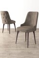 Set scaune 4 piese, Charlotte, Newa, Metal, Cappuccino/Maro