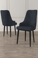 Set scaune 6 piese, Hanah Home, Trex, Antracit / Negru