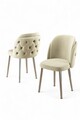 Set scaune 4 piese, Hanah Home, Axle, Crem / Crom