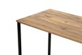 Birou, Nordure, Twin Study Desk, 240x74x60 cm, PAL, Pin Atlantic / Negru