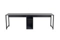 Birou, Hanah Home, Twin Study Desk, Antracit / Negru