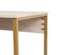 Birou, Hanah Home, Twin Study Desk, Travertin / Auriu