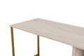 Birou, Hanah Home, Twin Study Desk, Travertin / Auriu