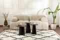 Set masute 3 piese, Hanah Home, Lume, Negru