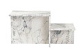 Masuta de cafea, Nordure, Harmony, 80x40x40 cm, PAL, Marmura Freesia