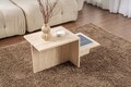 Masuta de cafea, Nordure, Harmony, 80x40x40 cm, PAL, Travertin