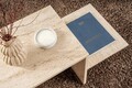 Masuta de cafea, Nordure, Harmony, 80x40x40 cm, PAL, Travertin