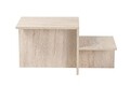 Masuta de cafea, Nordure, Harmony, 80x40x40 cm, PAL, Travertin
