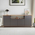Consola, Hanah Home, Arista, Antracit / Pin Atlantic
