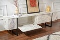 Comoda TV, Hanah Home, Serenity, Marmură Freesia / Negru