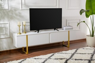 180x50x29 cm, Alb;Auriu