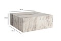 Masuta de cafea, Nordure, Prizma, 90x35x90 cm, MDF , Marmura Freesia