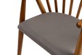 Scaun, Nordure, Doris, 58x82x56 cm, Lemn, Stejar / Gri