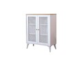 Bufet, Wolina, Calvin, 90x105x41 cm, MDF , Alb / Stejar