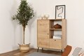 Dulap multifunctional, Wolina, Calvin, 90x105x41 cm, Corp: PAL 100% MELAMINAT, Stejar