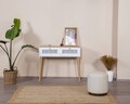 Dulap, Wolina, Calvin, 95x100x35 cm, MDF , Alb / Stejar