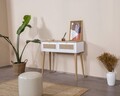 Dulap, Wolina, Mount, 95x100x35 cm, MDF , Alb / Stejar