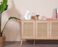 Consola, Wolina, Calvin, 80x180x41 cm, Corp: PAL 100% MELAMINAT, Stejar