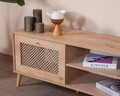 Comoda TV, Wolina, Goose, 55x180x41 cm, Corp: PAL 100% MELAMINAT, Stejar