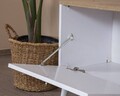 Comoda TV, Wolina, Mount, 55x180x41 cm, MDF , Alb / Stejar