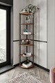 Corp biblioteca, Poter, Bookcase 6 Corner, 34x173x34 cm, MDF , Maro