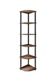 Corp biblioteca, Poter, Bookcase 6 Corner, 34x173x34 cm, MDF , Maro