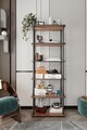 Corp biblioteca, Poter, Bookcase 6 Rect, 60x173x30 cm, MDF , Maro