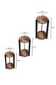 Suport din lemn pentru plante, Poter, Flower Desk Round, MDF , Maro