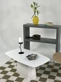 Masuta de cafea, Rotexa, Lilyum Large, 100x42x54 cm, MDF , Alb