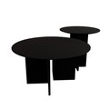 Set masute de cafea, Rotexa, Leo (45 + 42), MDF , Negru