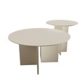 Set masute de cafea, Rotexa, Leo (45 + 42), MDF , Crem