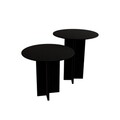 Set masute de cafea, Rotexa, Leo (55 + 45), MDF , Negru