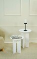 Set masute de cafea, Rotexa, Leo (55 + 45), MDF , Alb