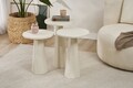 Set masute 2 piese, Rotexa, Lilyum (57 + 52 + 47), MDF , Alb