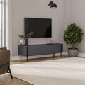 Comoda TV, Odessa, Herman, 160x45 cm, PAL, Antracit