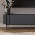 Comoda TV, Odessa, Herman, 160x45 cm, PAL, Antracit