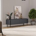Comoda TV, Odessa, Herman, 160x45 cm, PAL, Antracit