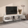 Comoda TV, Odessa, Ramsey, 180x50x29 cm, PAL, Alb
