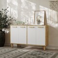 Consola, Odessa, Venedik, 120x73 cm, PAL, Stejar Safir / Alb