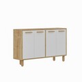 Consola, Odessa, Venedik, 120x73 cm, PAL, Stejar Safir / Alb